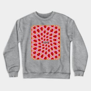 Beautiful Red Aster Patterns Crewneck Sweatshirt